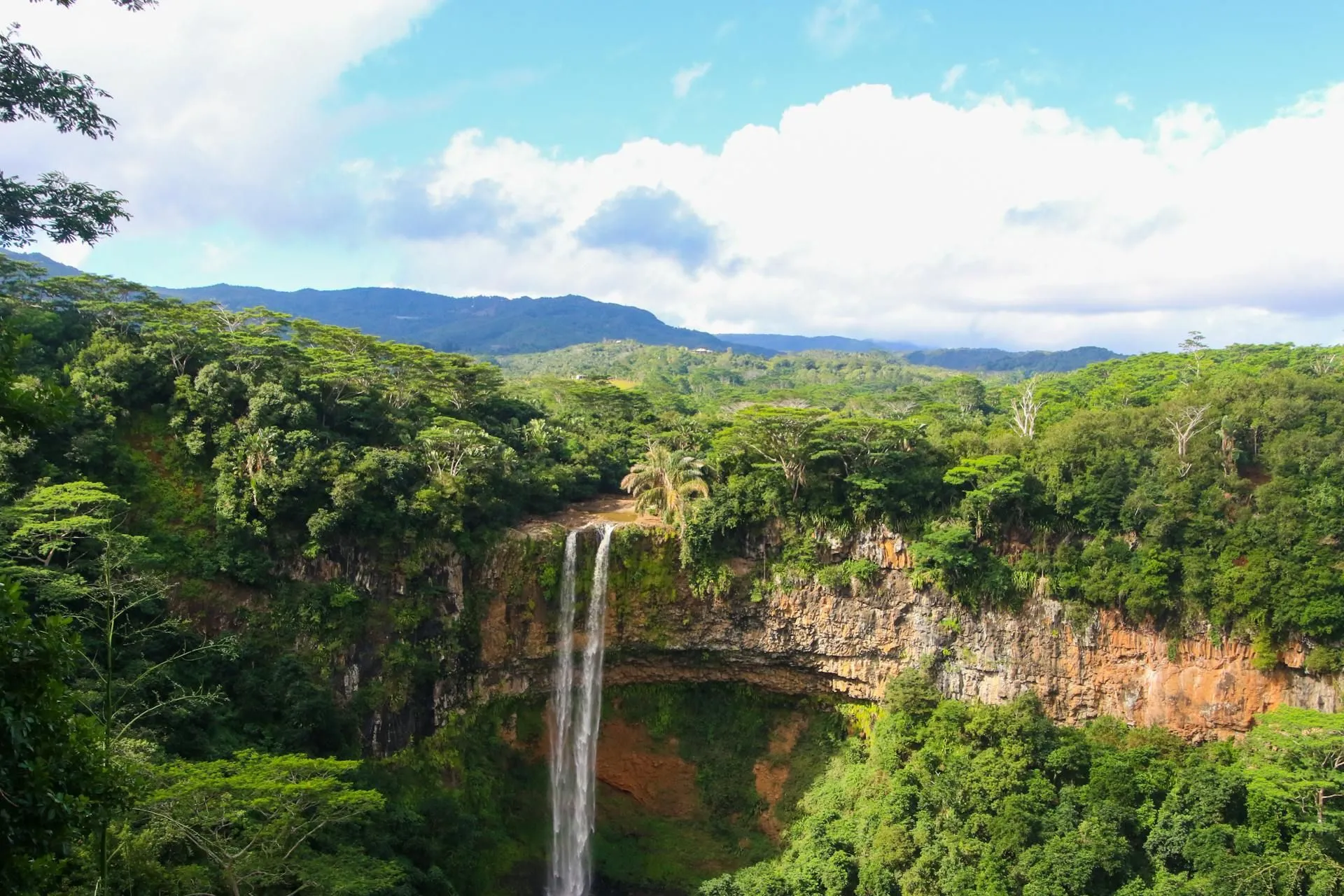 Chamarel Waterfall in Black River, Mauritius
