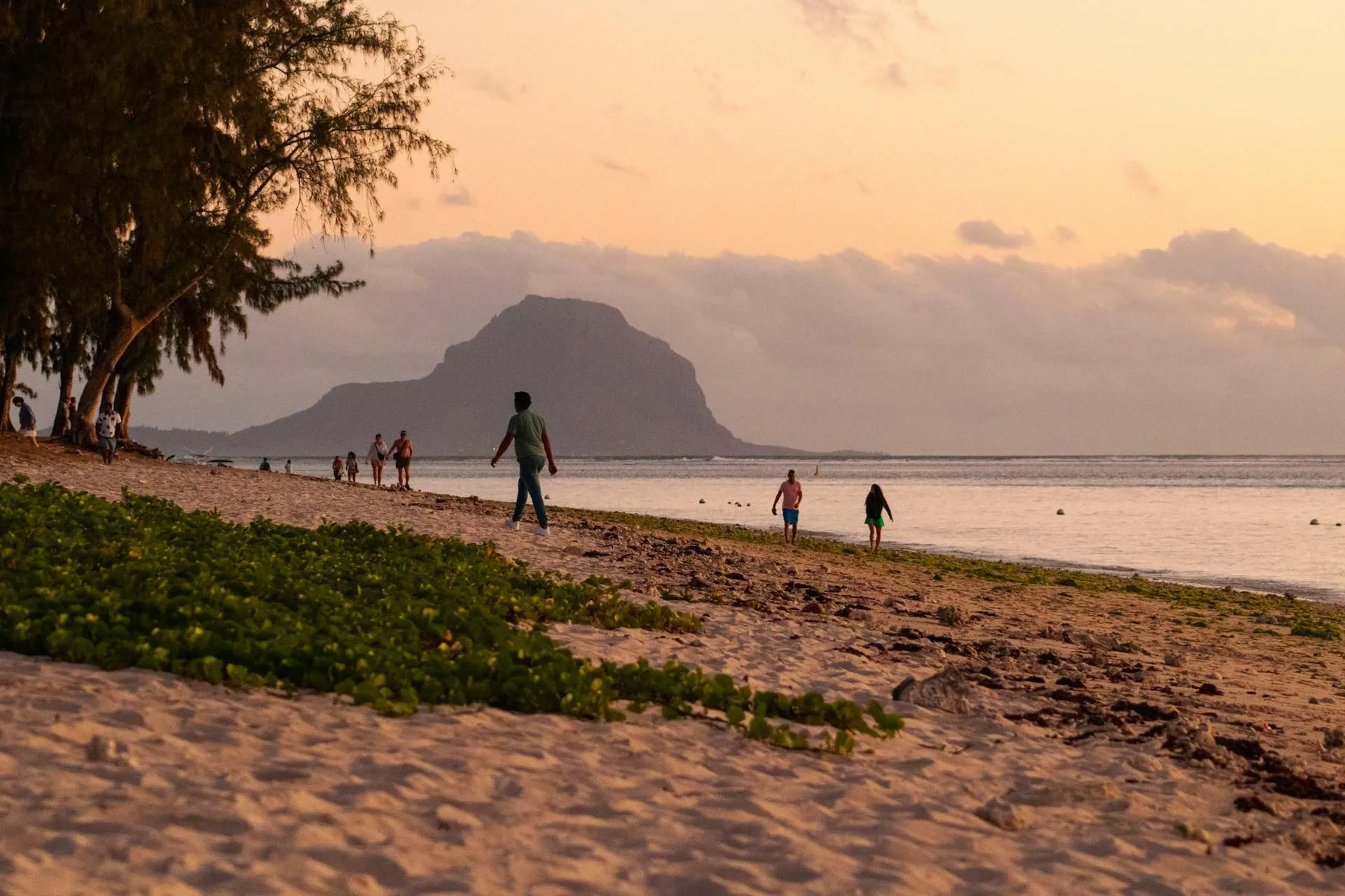 Flic en Flac beach sunset, Black River, Mauritius