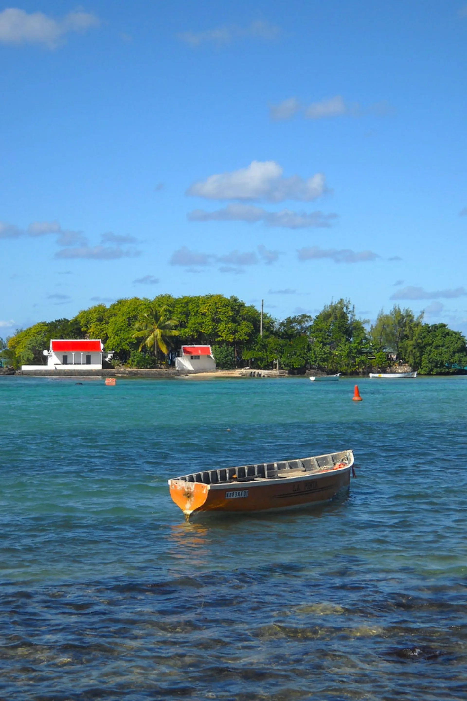 View of Mouchoir Rouge Island, Grand Port, Mauritius