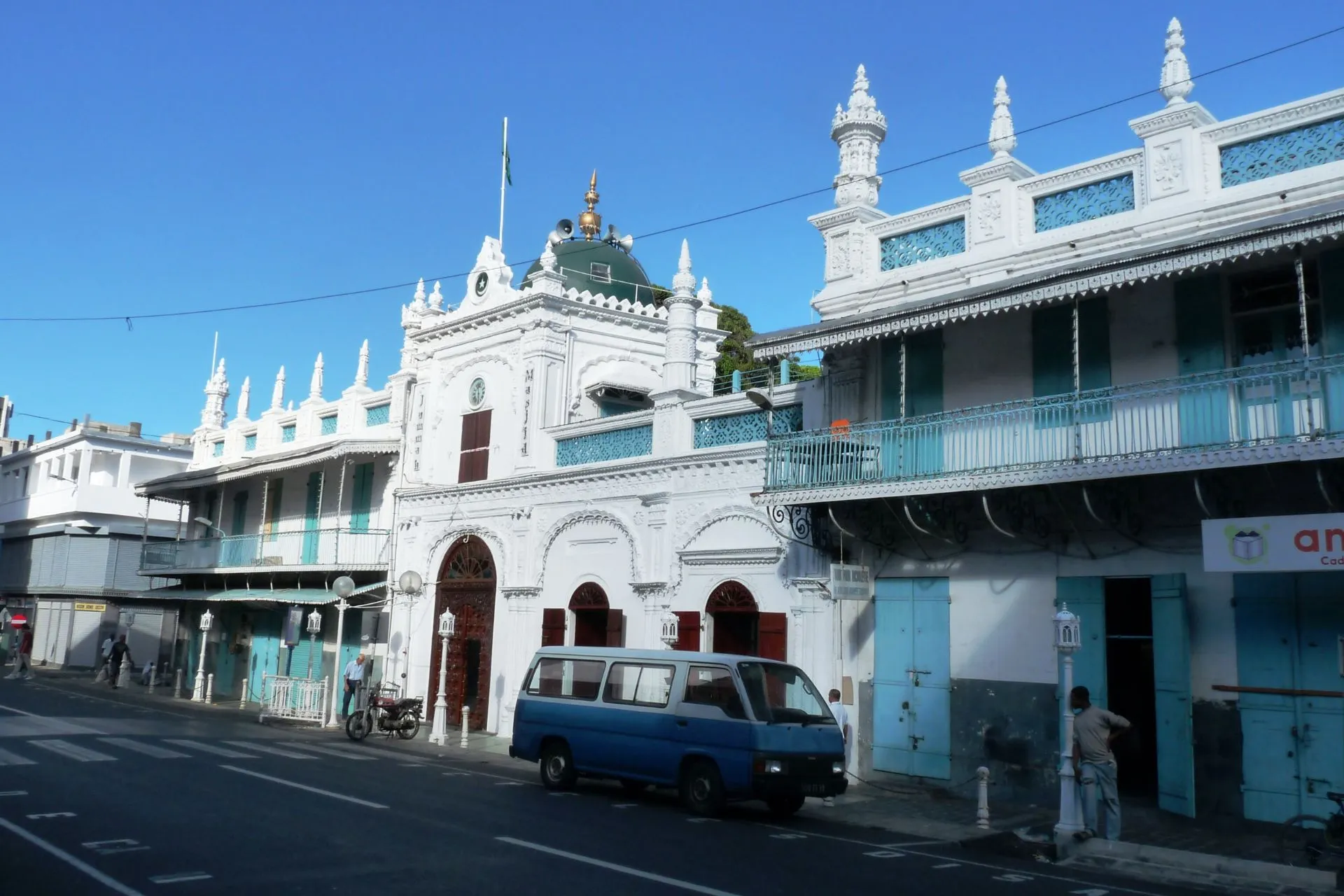 Jummah Mosque exterior Port Louis, Mauritius