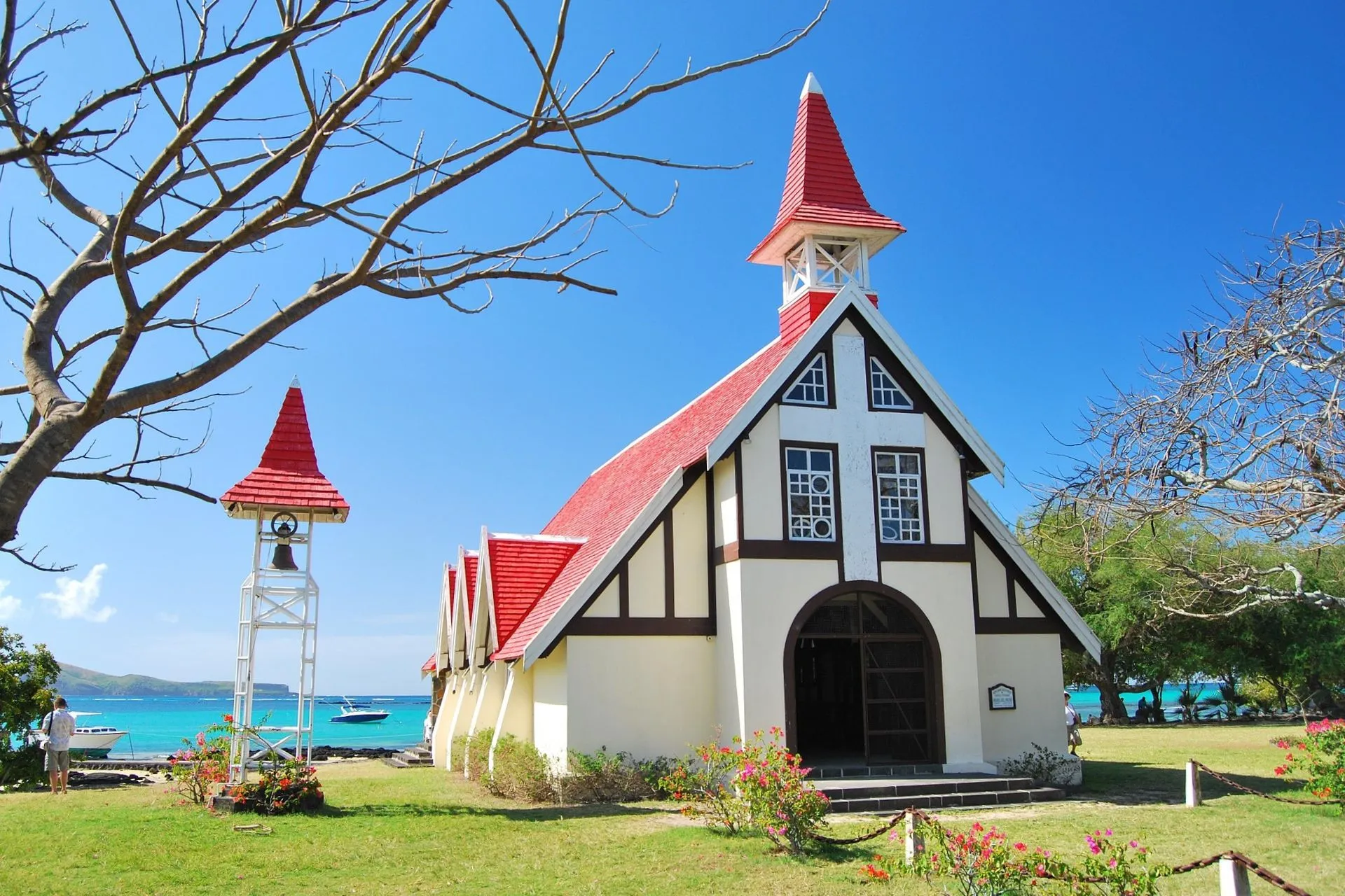 Notre-Dame Auxiliatrice Church at Cap Malheureux, Rivière du Rempart District, Mauritius