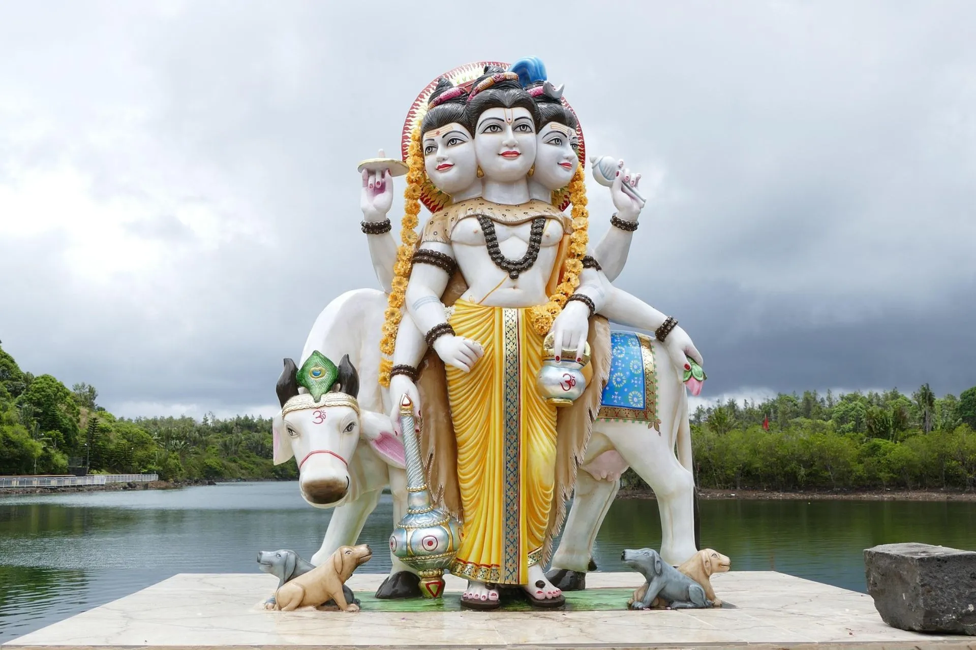 Sacred deity at Grand Bassin (Ganga Talao), Savanne District, Mauritius