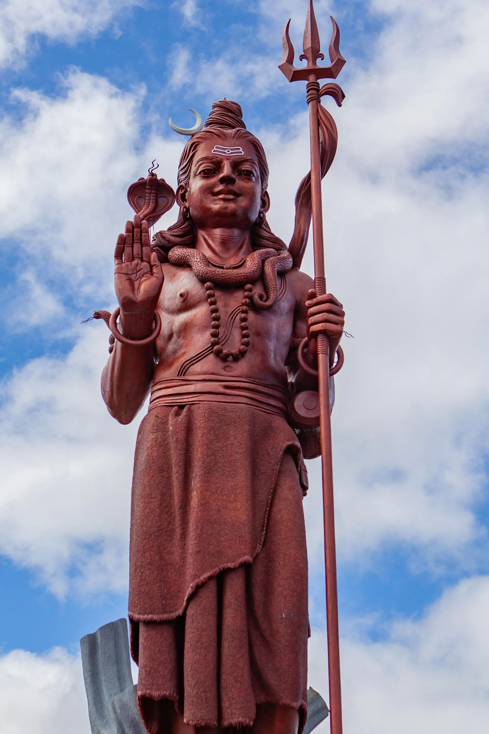 Statue of Shiva at Grand Bassin (Ganga Talao), Savanne District, Mauritius