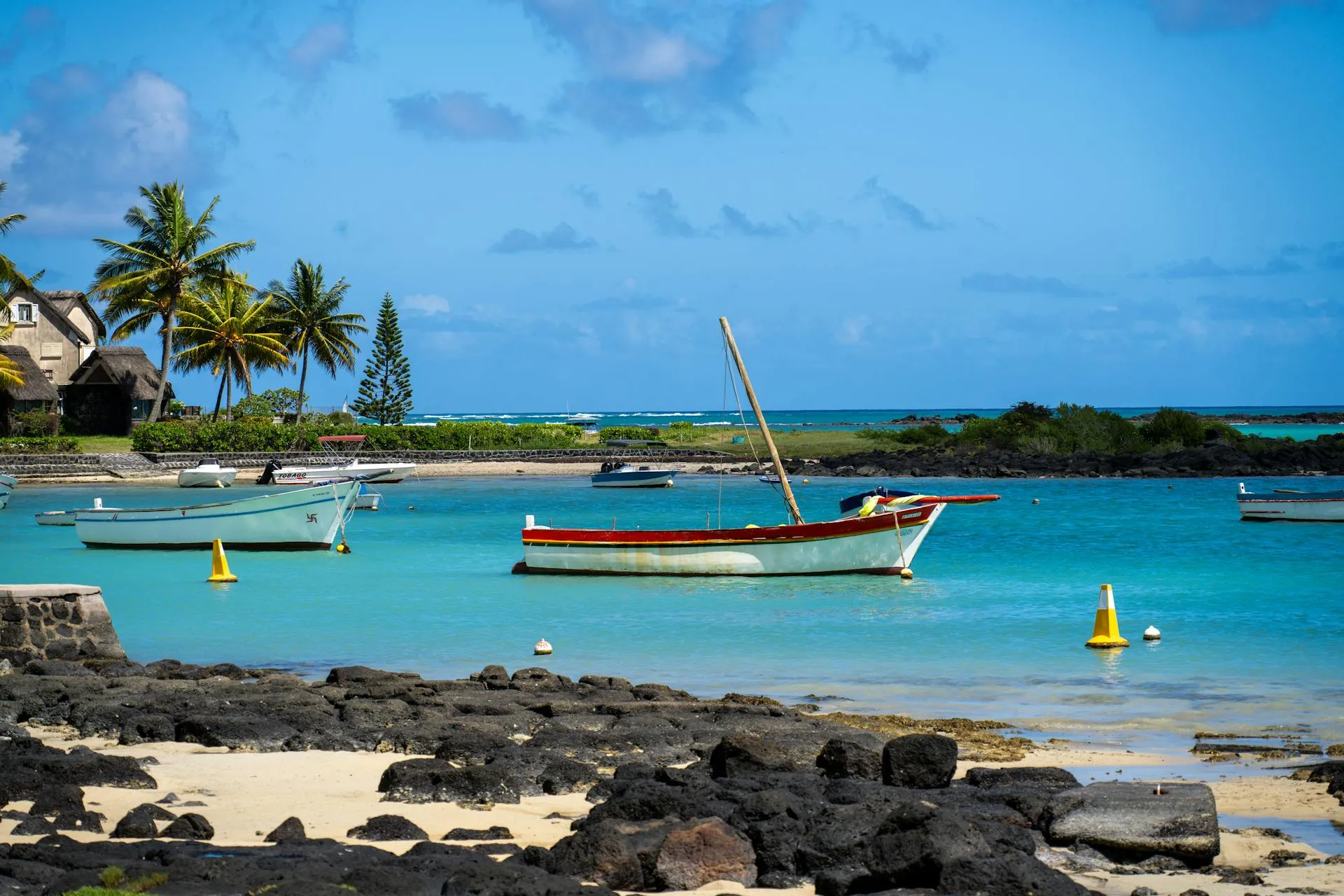 Boats in Mauritius