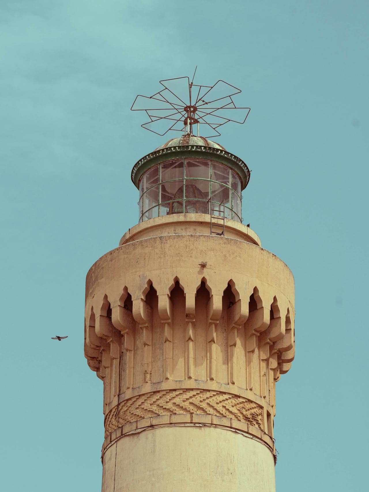 Close-up of Iconic Casablanca Lighthouse Tower, Morocco