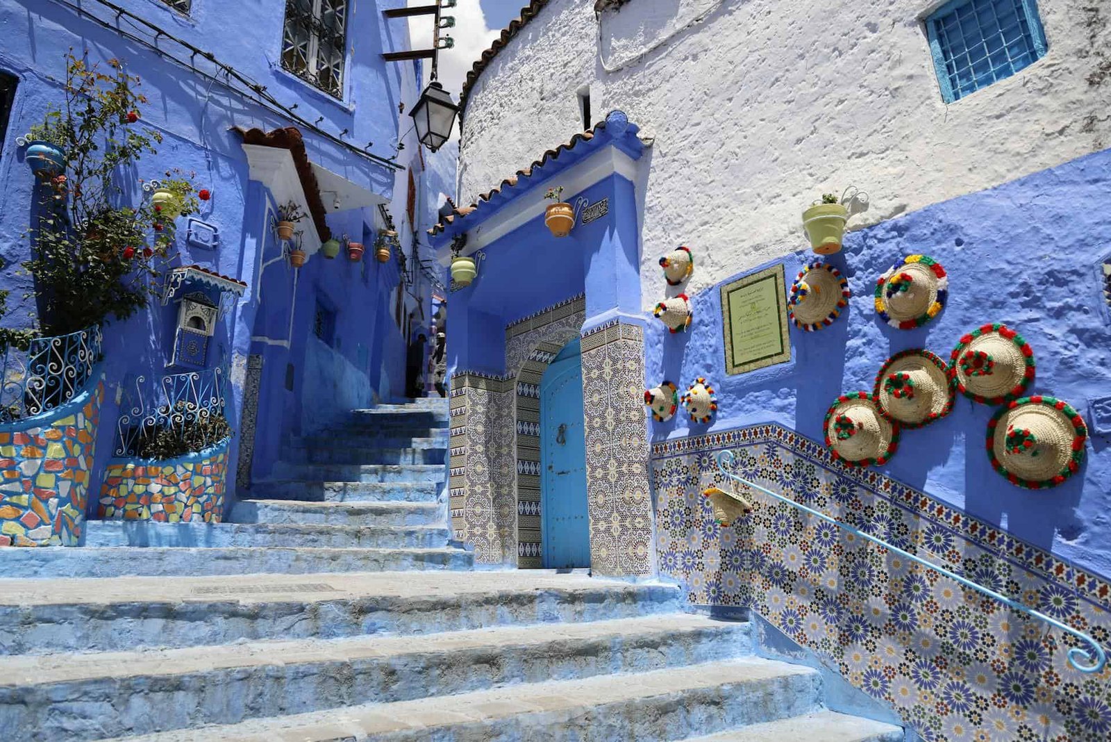 A view on the blue city of Chefchaouen, Morocco