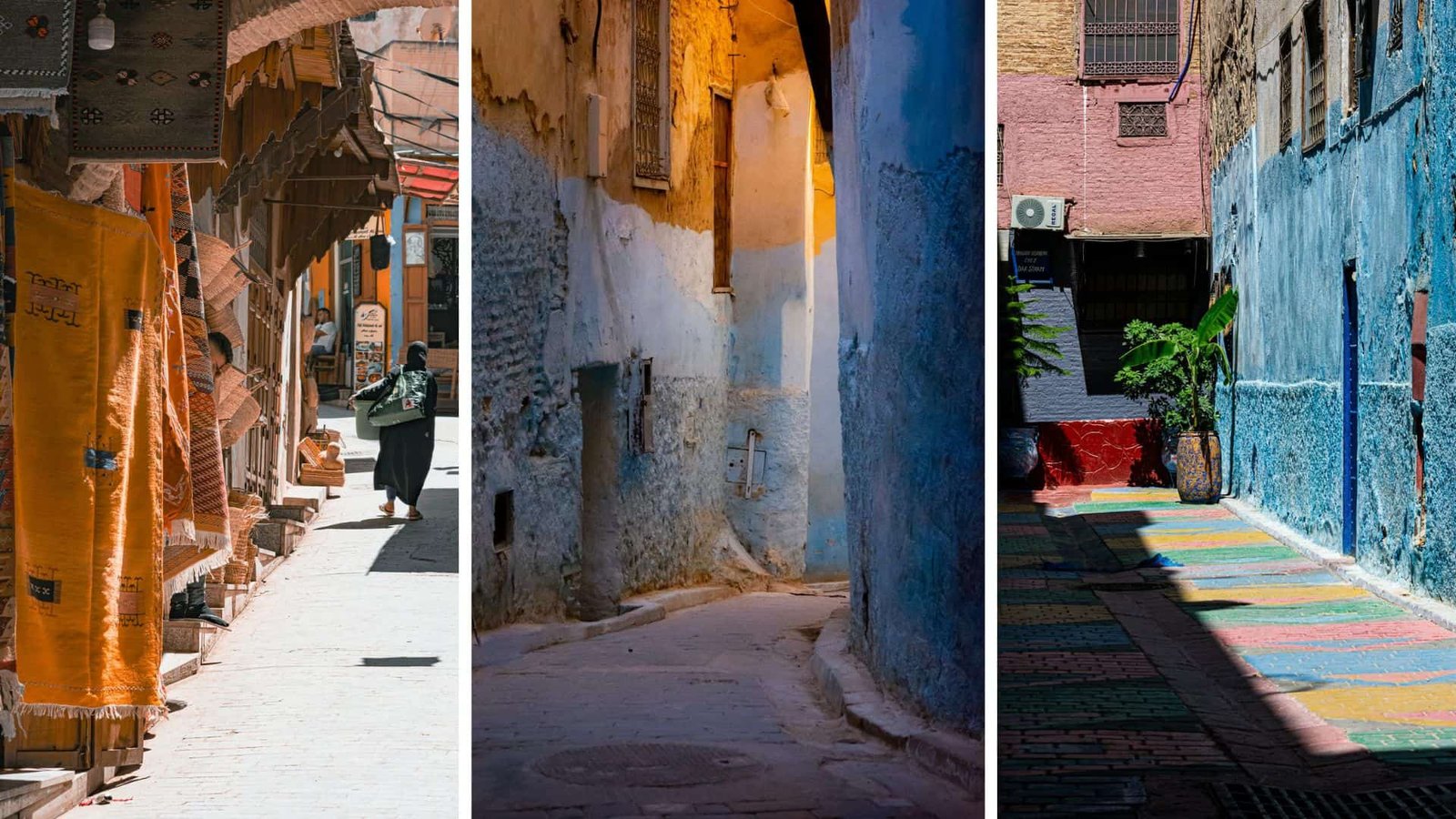 Colorful Streets of the Medina in Fes, Morocco