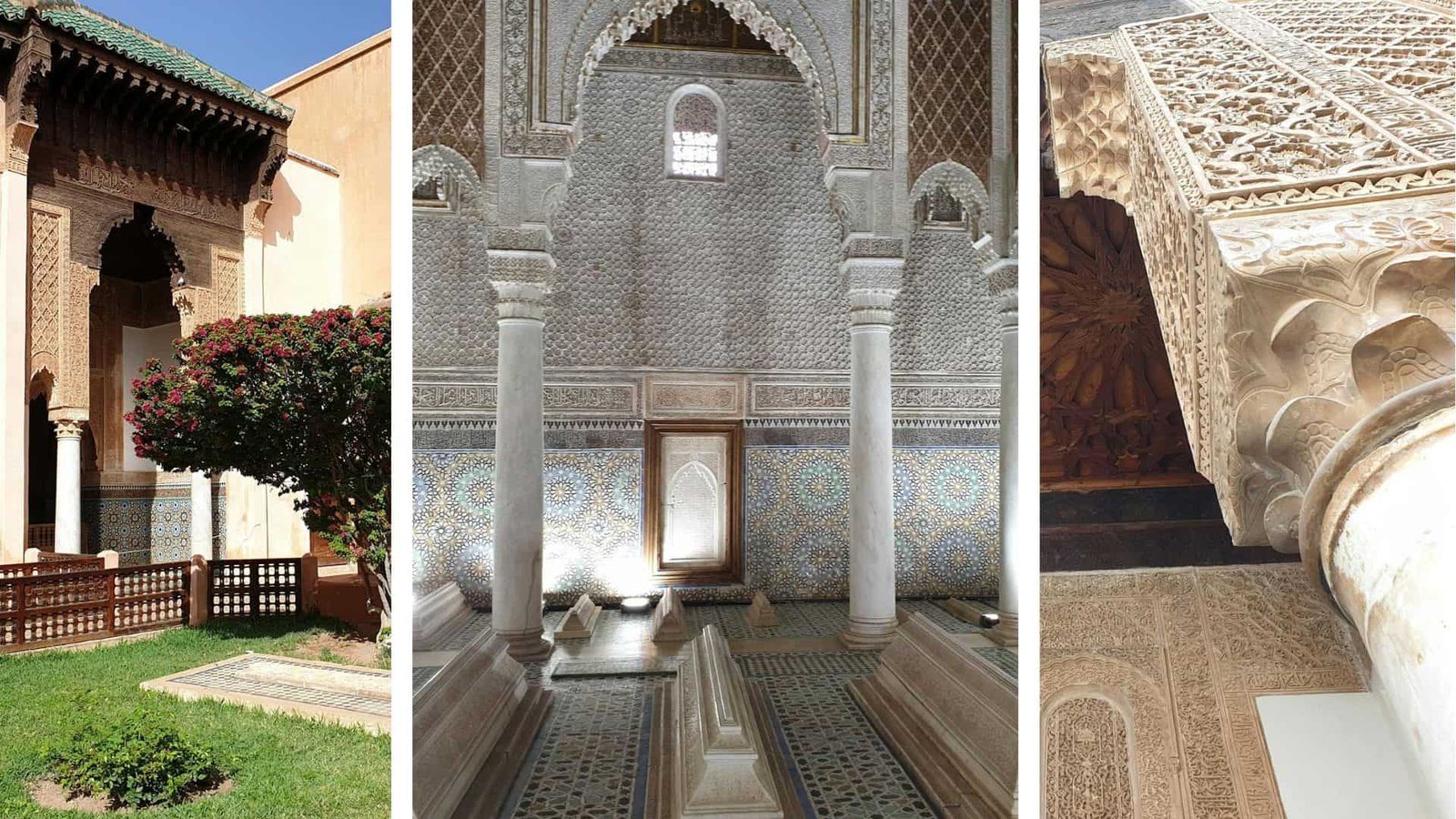 Saadian Tombs & Its Entrance in Marrakesh, Morocco