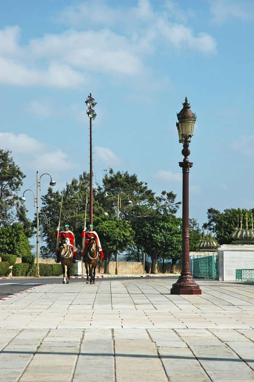 Guards Riding Horses in Rabat, Morocco