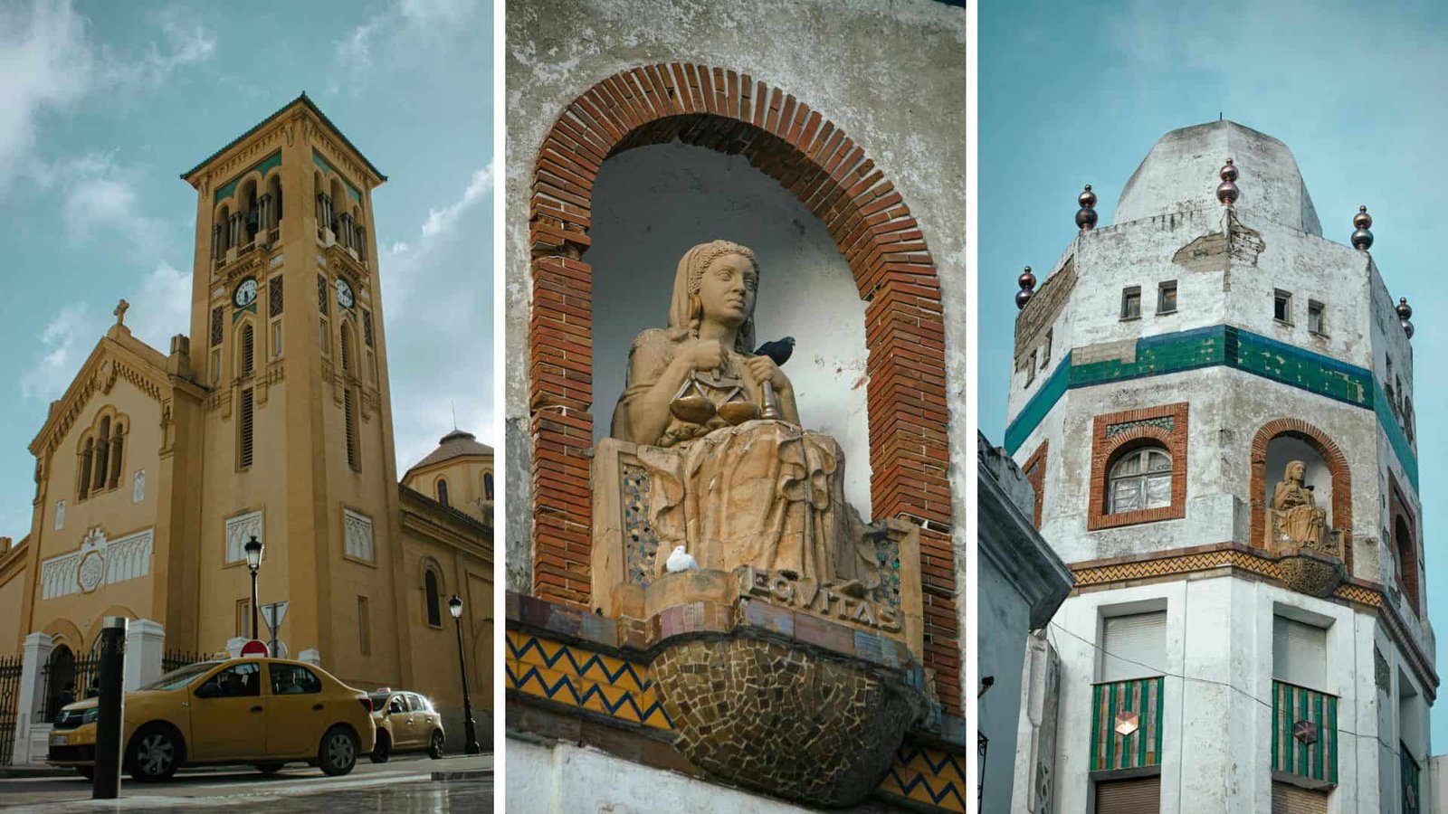 Spanish Architecture Place Moulay El Mehdi in Tetouan, Morocco