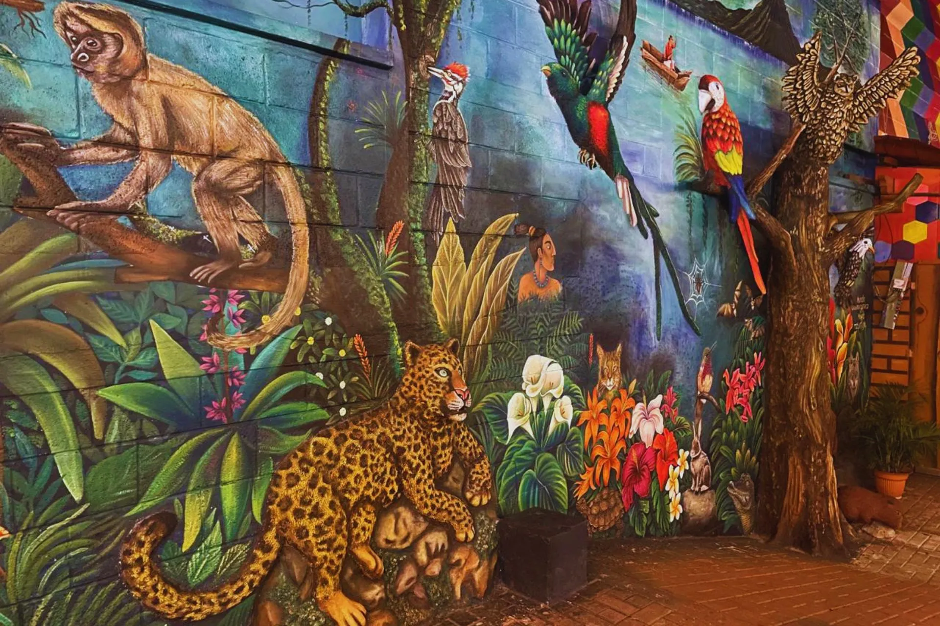 Jungle Street Painting San Juan La Laguna, Guatemala