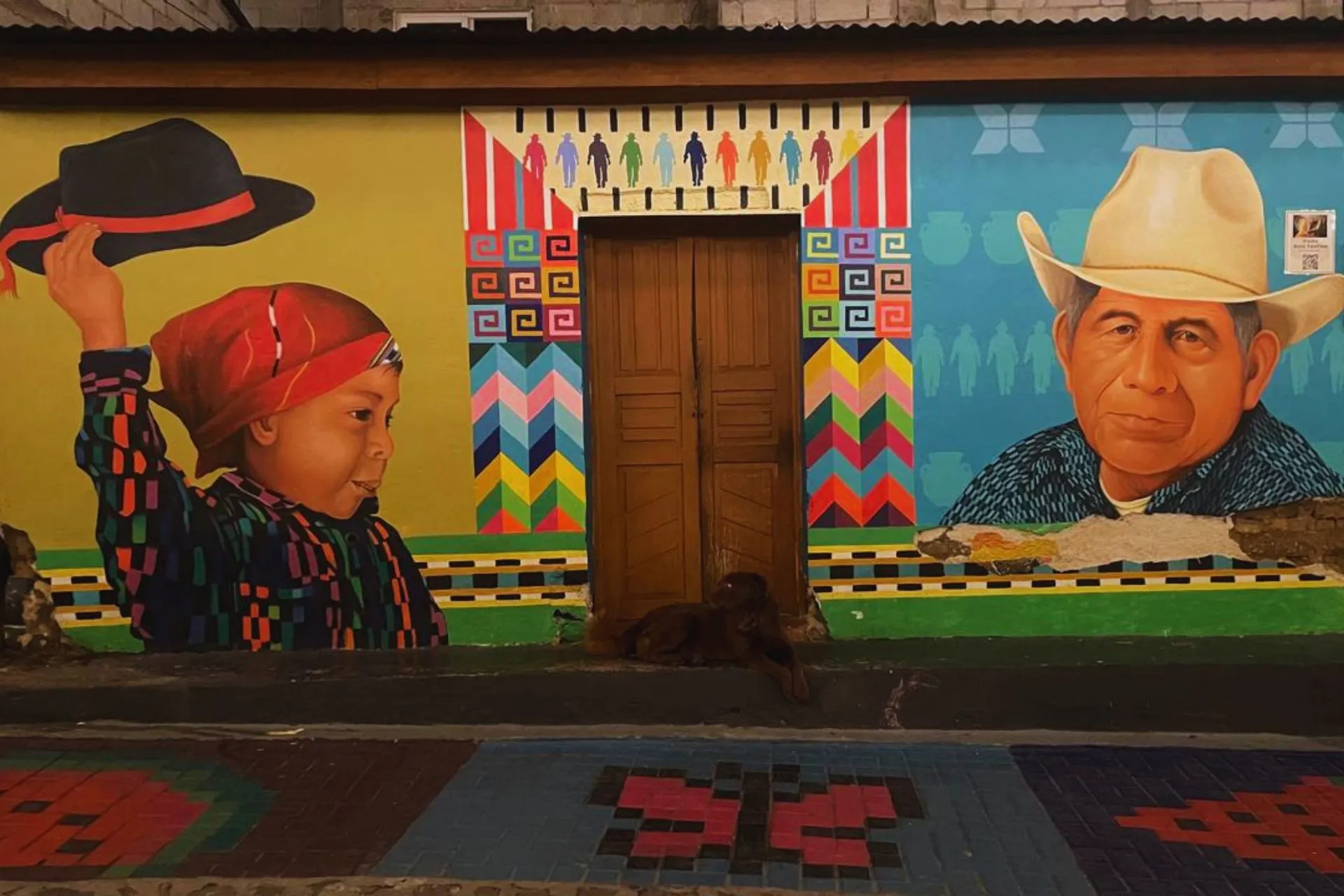 Murals in San Juan La Laguna, Guatemala