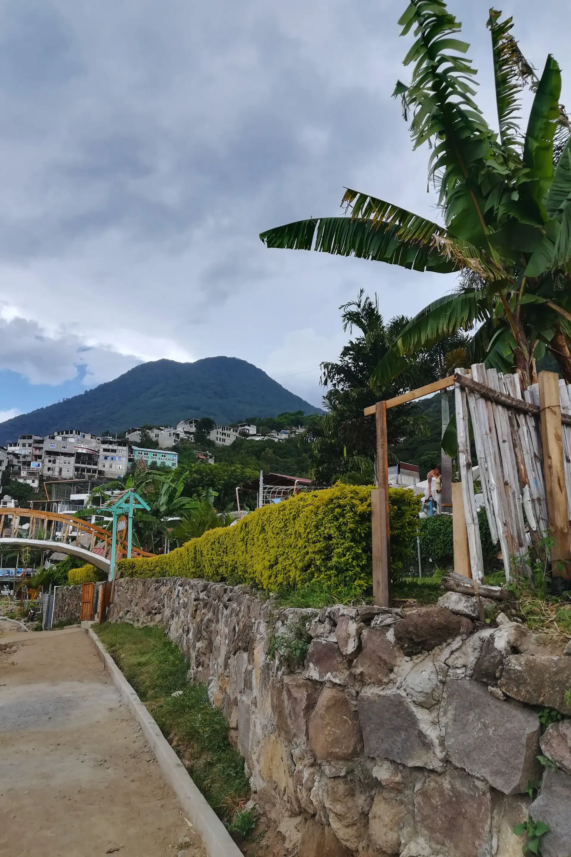 View of the San Perdo Volcano from San Pedro La Laguna, Guatemala