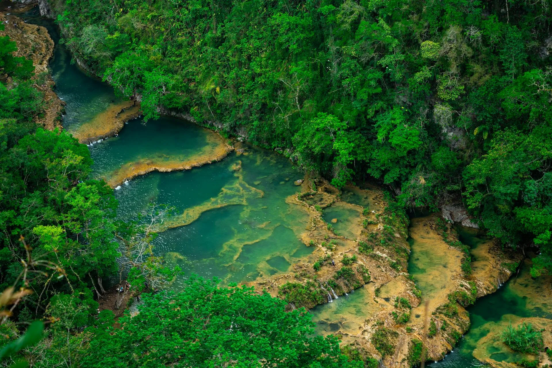 View on Semuc Champey, Guatemala