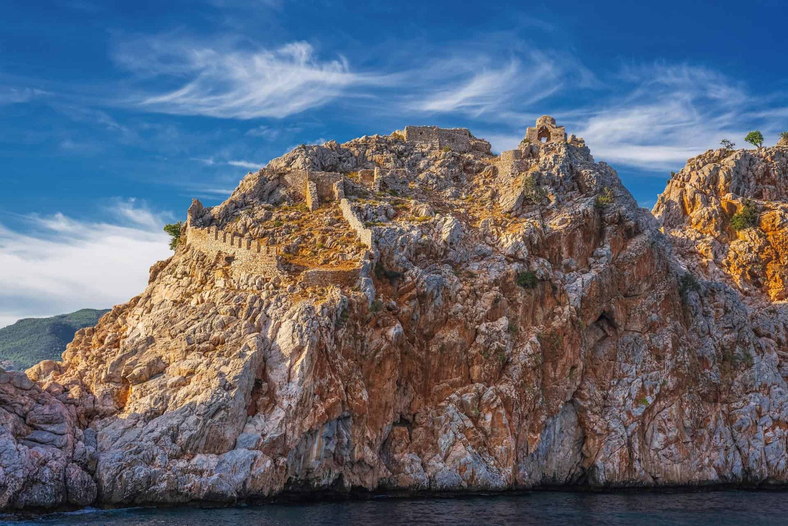 Dil Varna Burnu and its Castle in Alanya, Türkiye