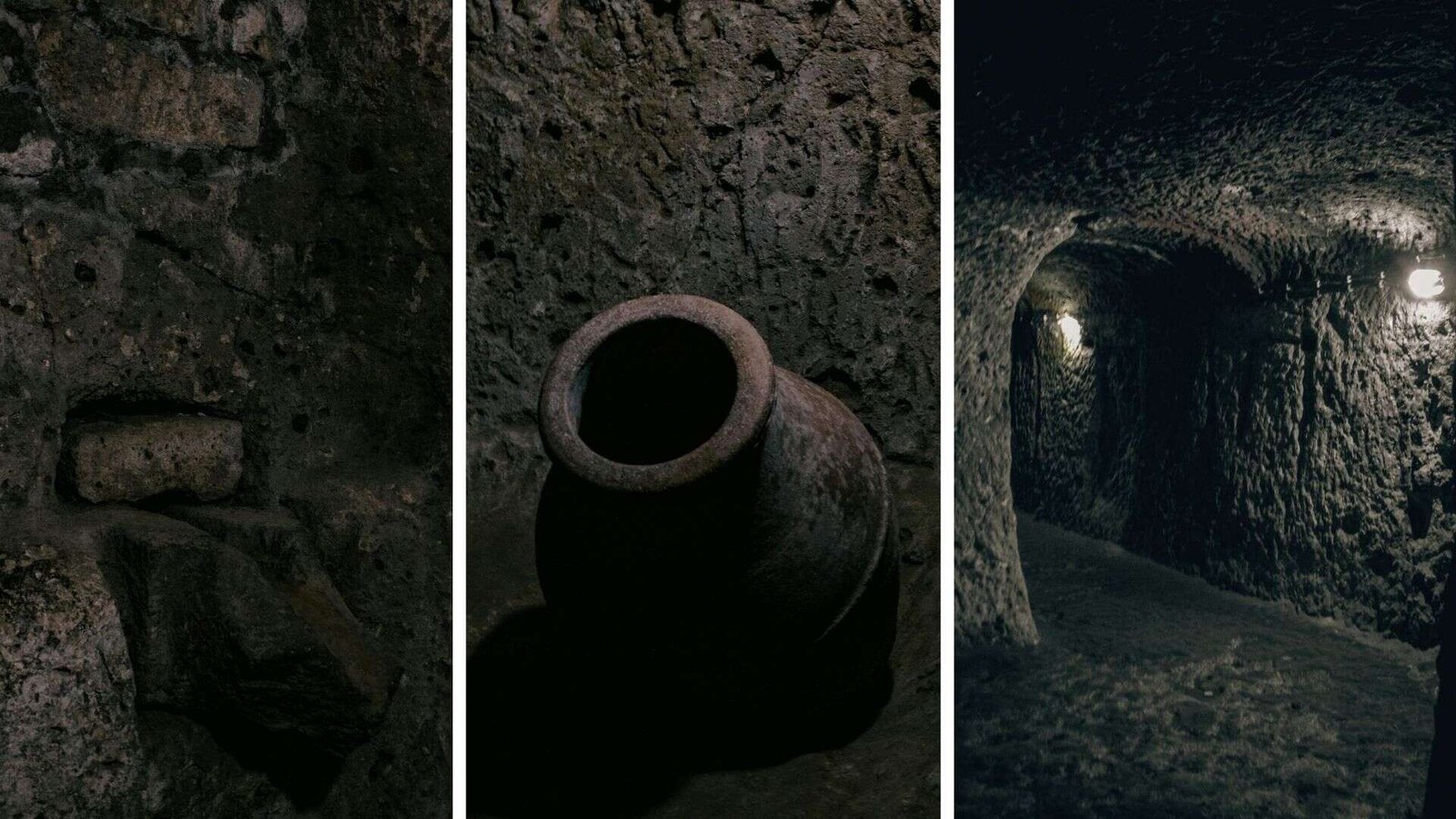 Derinkuyu Underground City in Cappadocia, Nevşehir, Türkiye