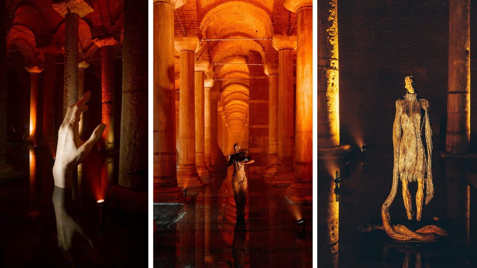 Inside the Basilica Cistern in Istanbul, Türkiye