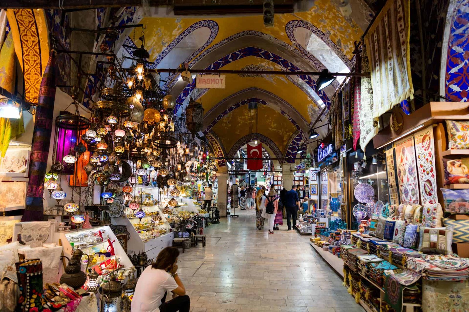 Inside the Grand Bazaar in Istanbul, Türkiye