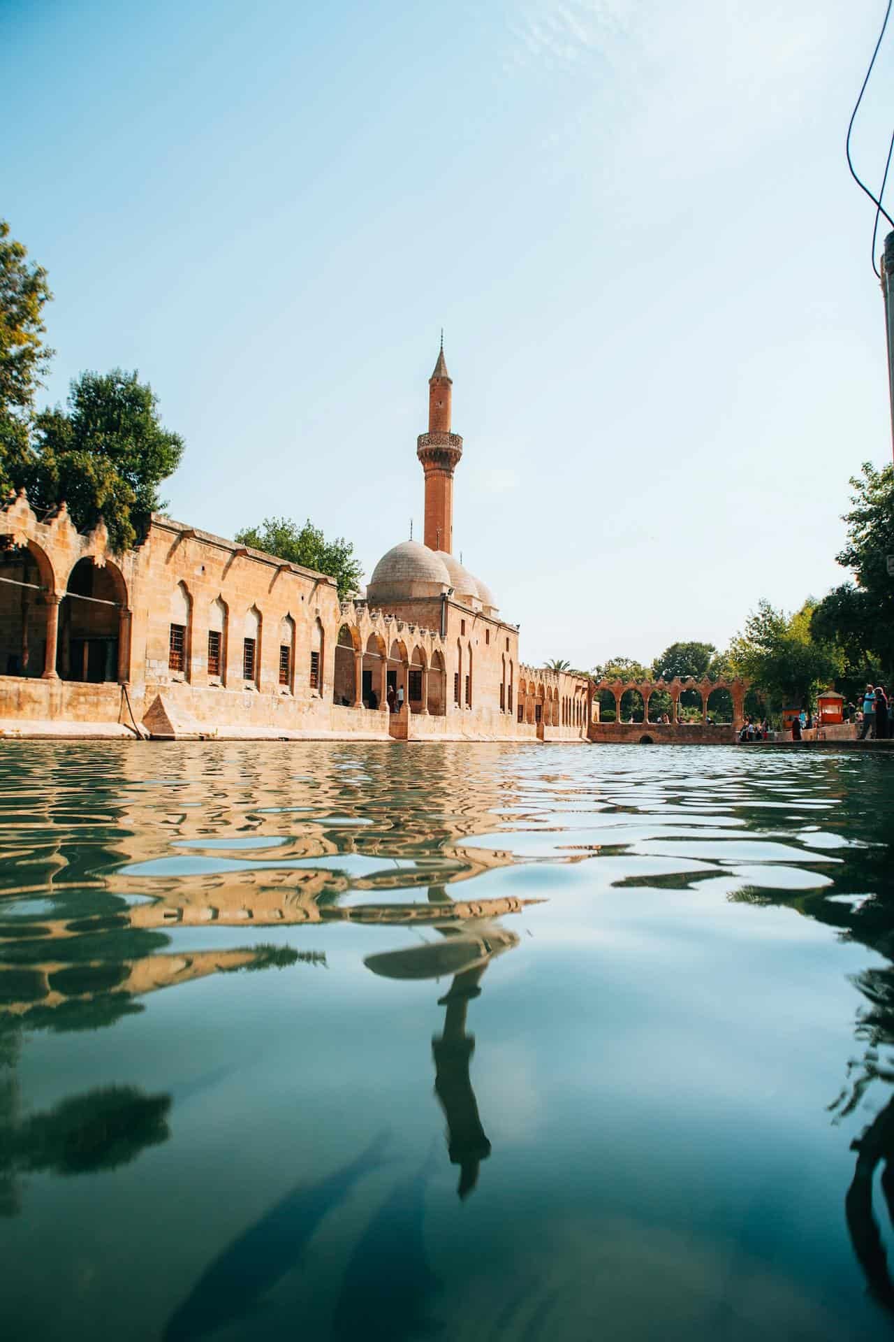 The Pool with its Mosque at Balıklıgöl in Şanlıurfa, Türkiye
