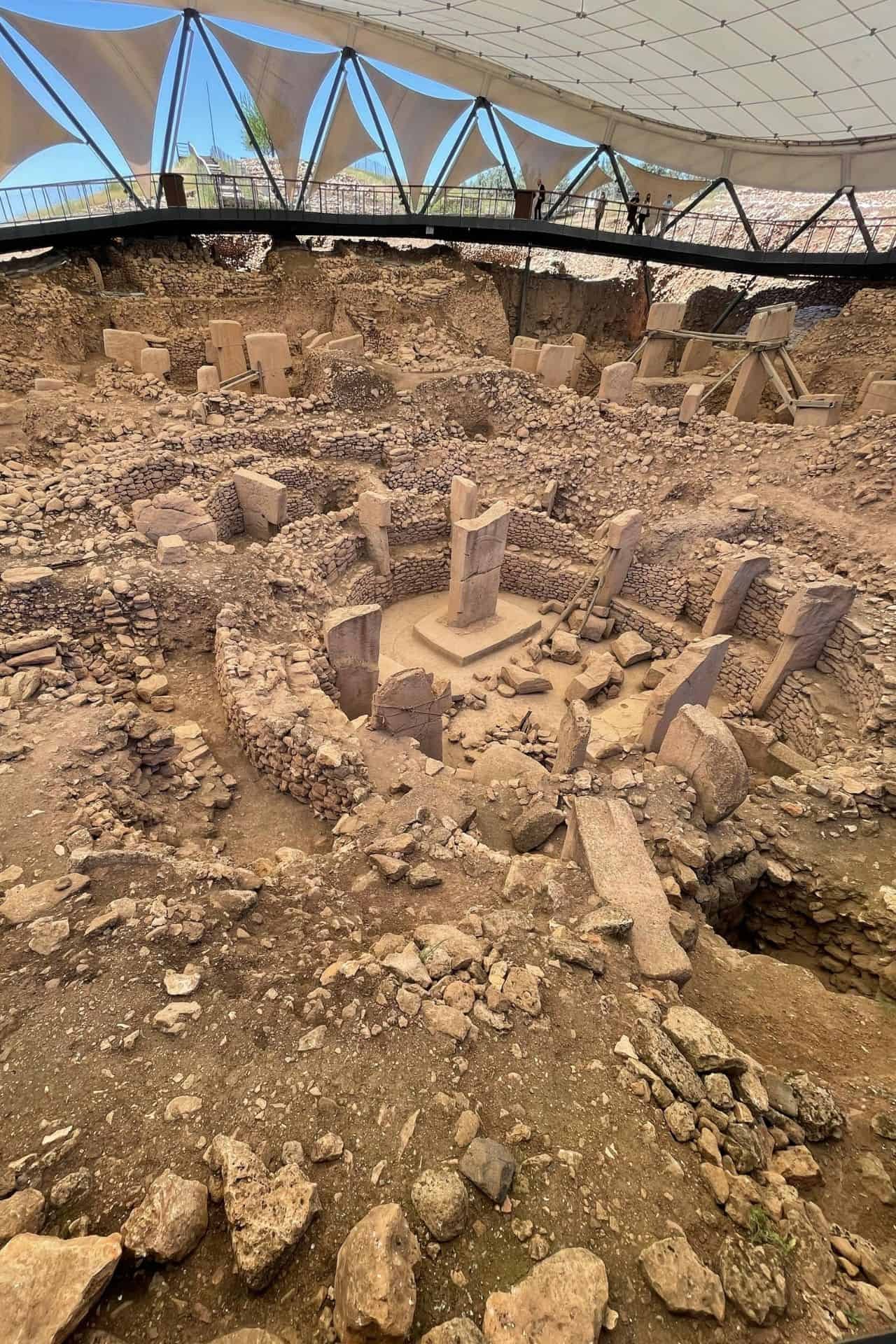 Aerial View of Gobekli Tepe in Şanlıurfa, Türkiye