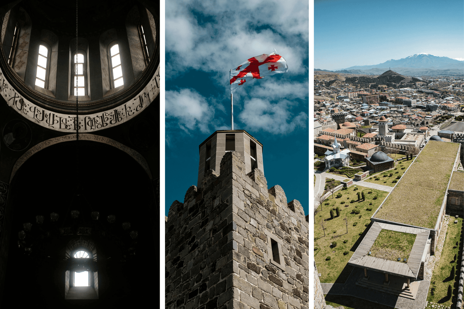 Different Views on the Akhaltsikhe Fortress, Georgia