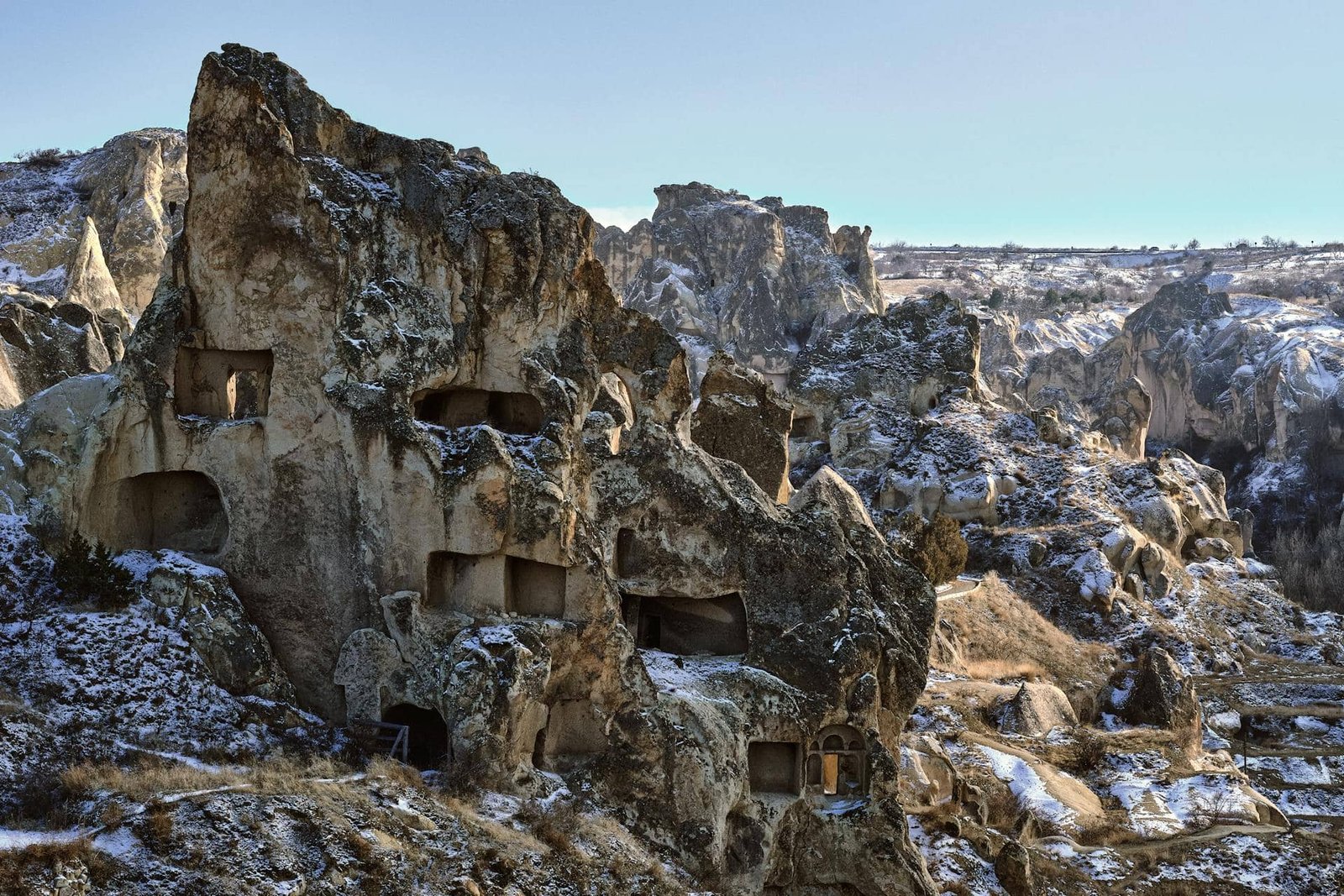 Vardzia Caves in Winter, Georgia