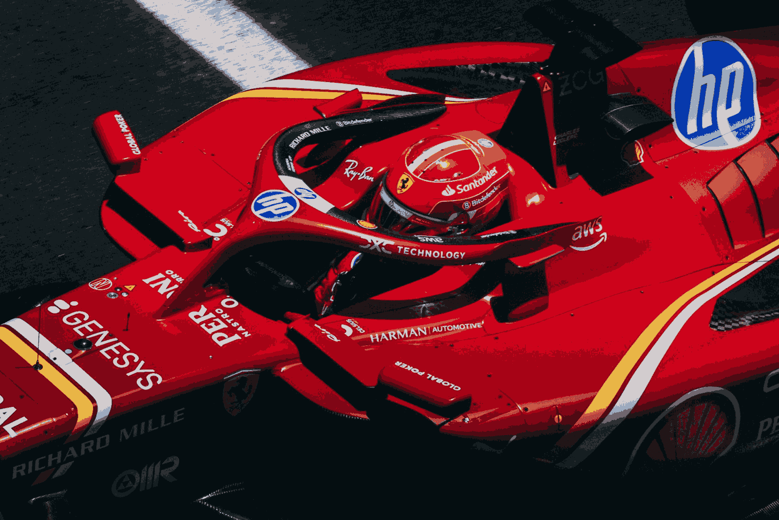 Ferrari F1 during the Grand Prix