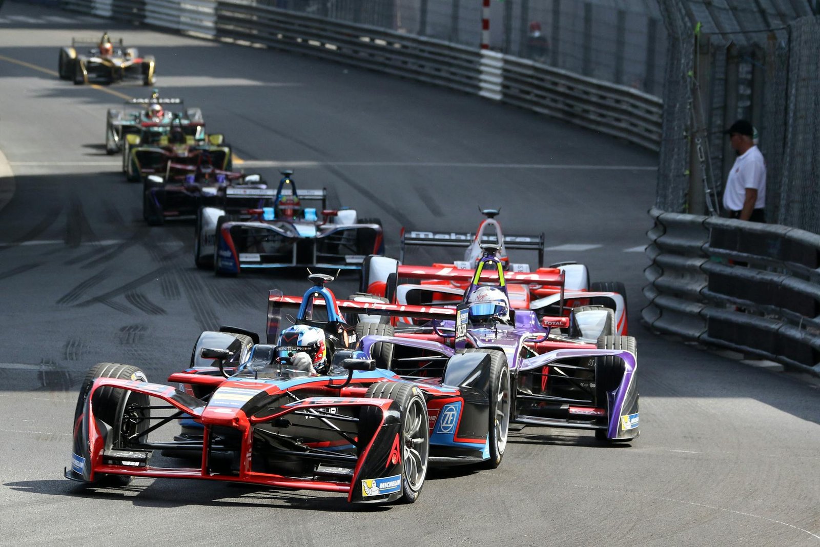 Formula E cars at Monaco ePrix