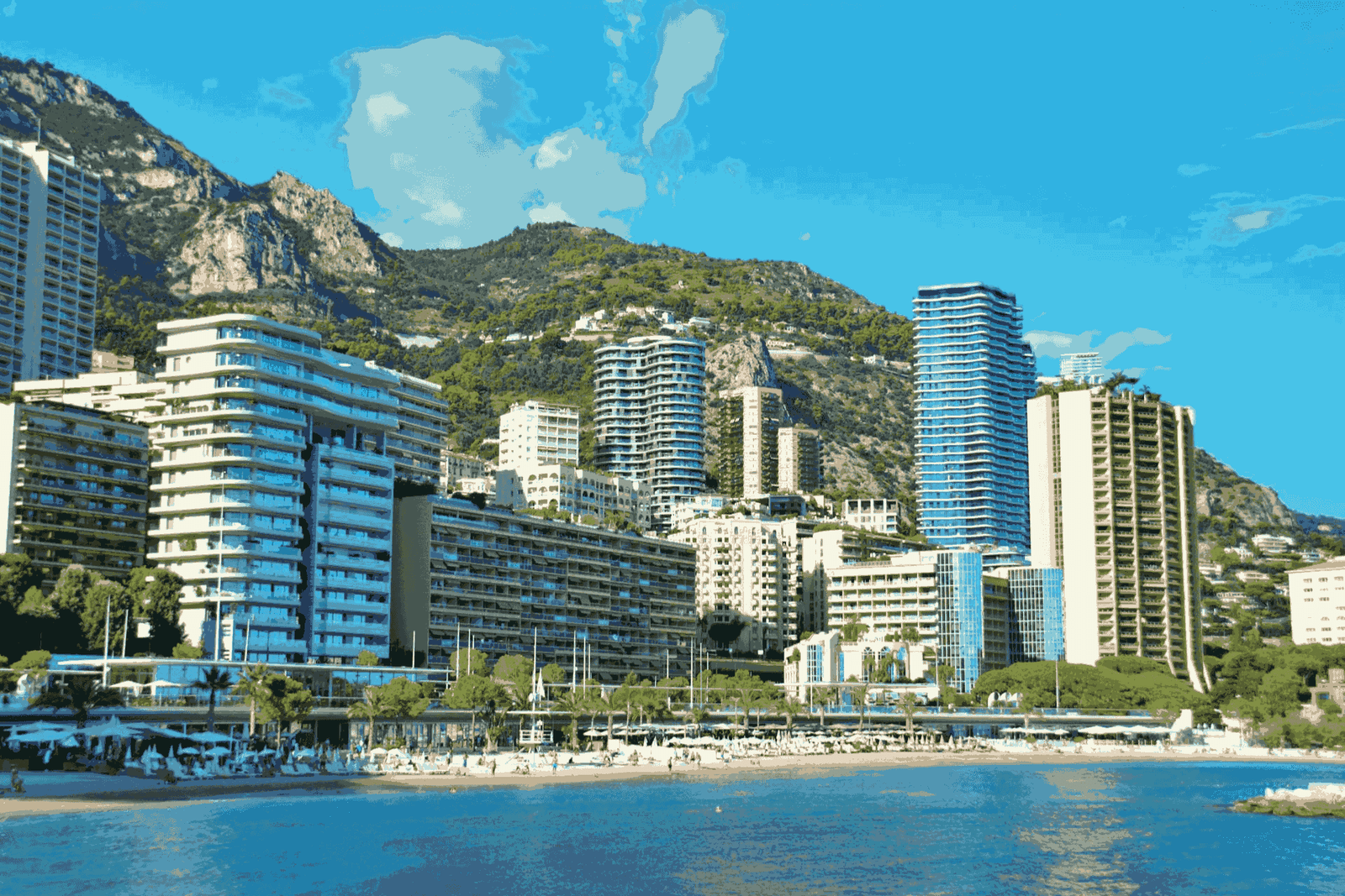 Larvotto Beach in Monaco