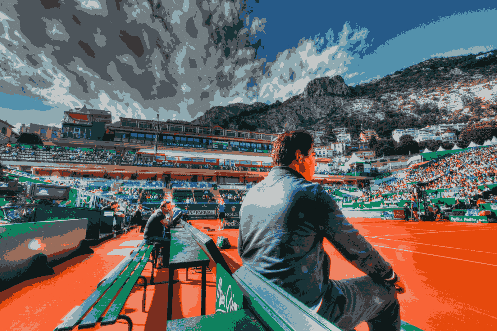 Tennis court at Monte-Carlo Rolex Masters