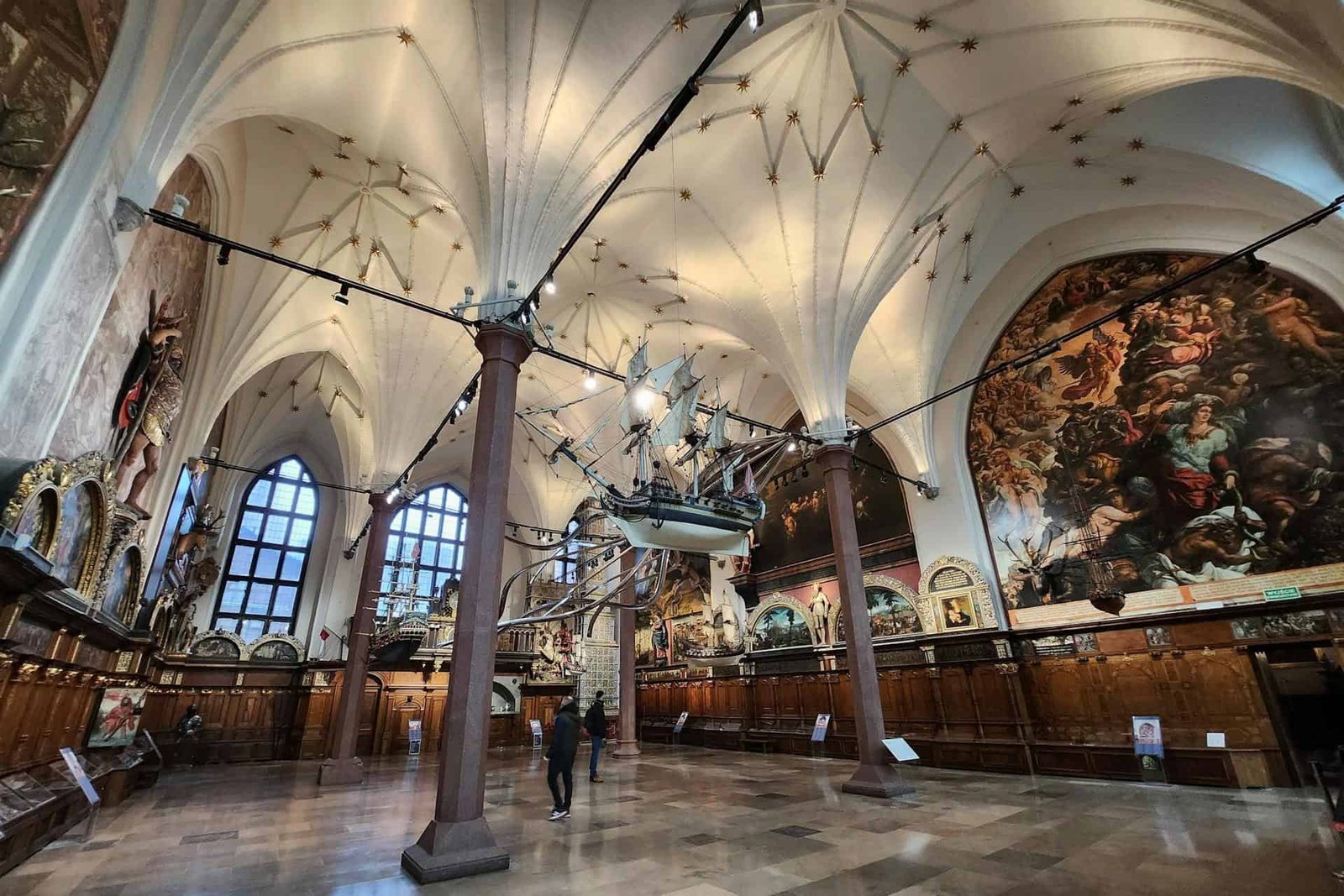The Interior of the Museum of the Artus Court in Gdańsk, Poland