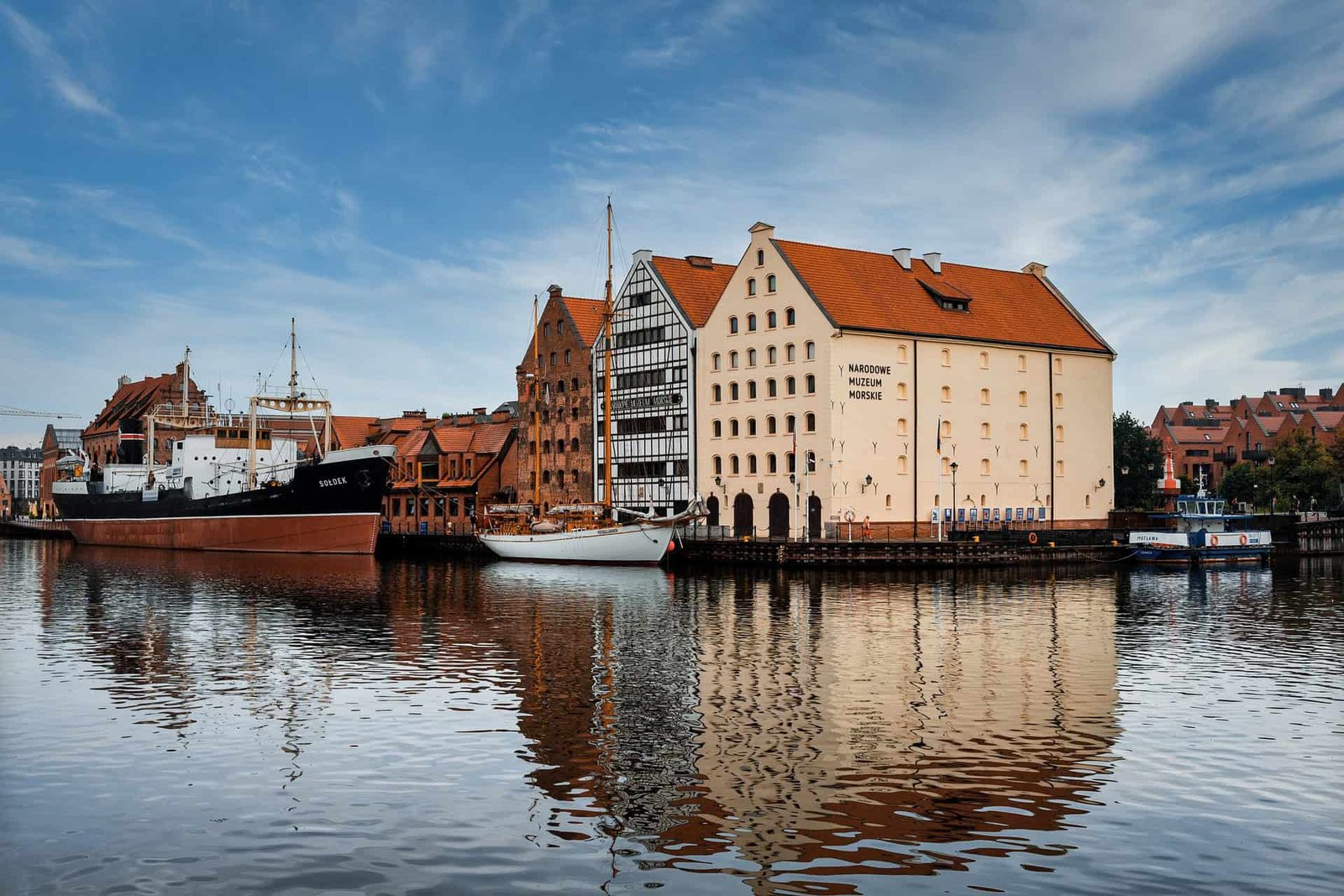 The Exterior of the National Maritime Museum in Gdańsk, Poland