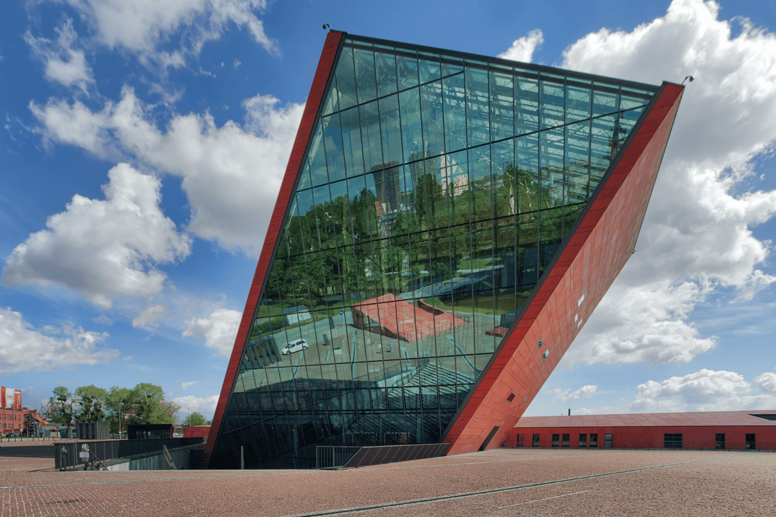 Building of the Museum of the Second World War in Gdańsk, Poland
