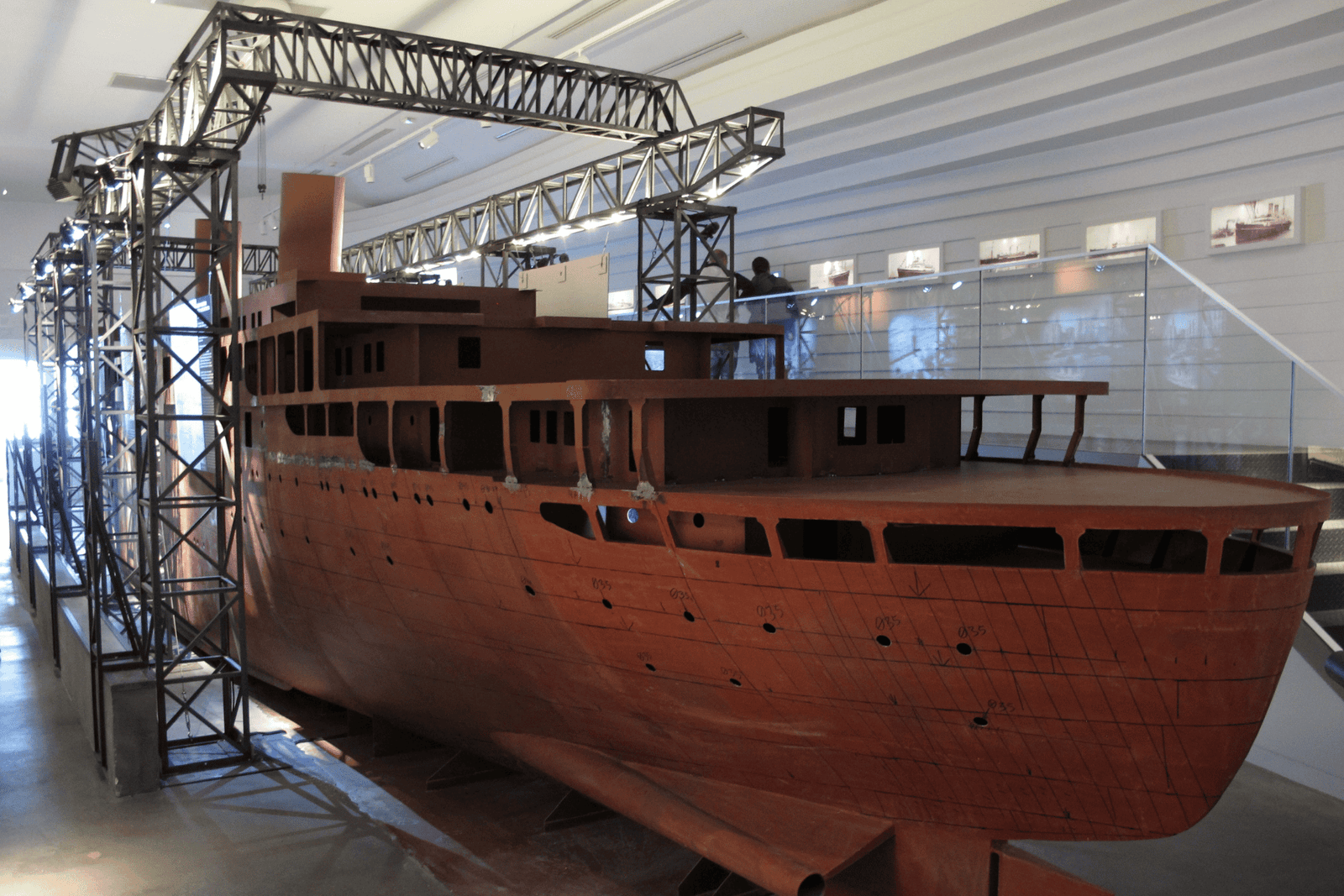 A Mock Up of a Transatlantic Ship SS Batory at the Emigration Museum of Gdynia, Poland