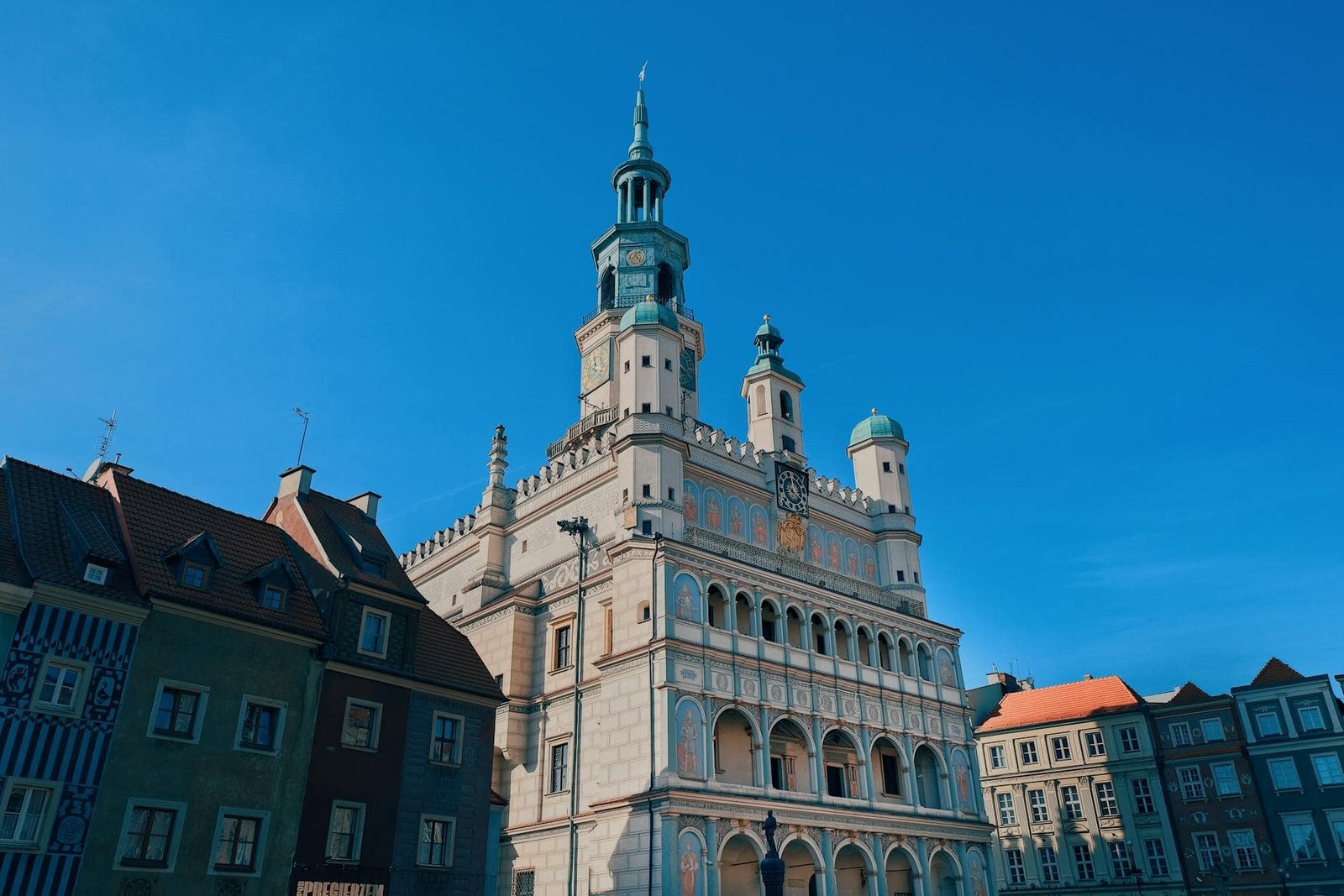 Poznań City Hall located on the Old Market Square, Poland