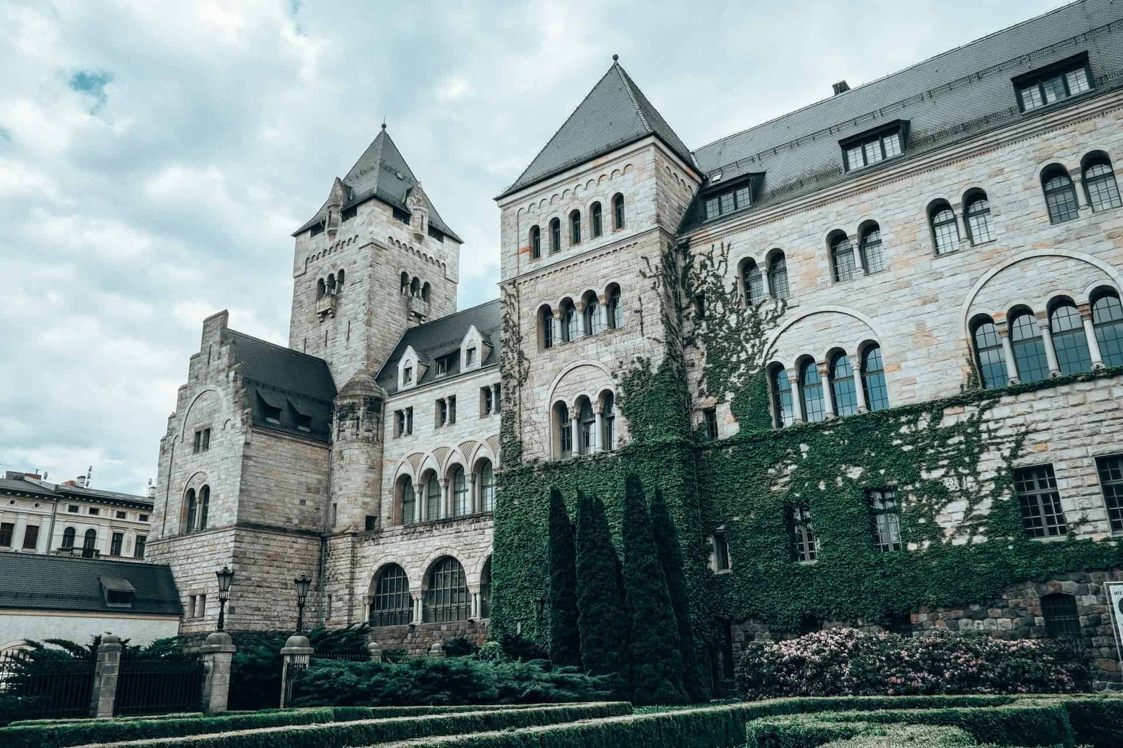 The Imperial Castle with Plants of its Facade in Poznań, Poland