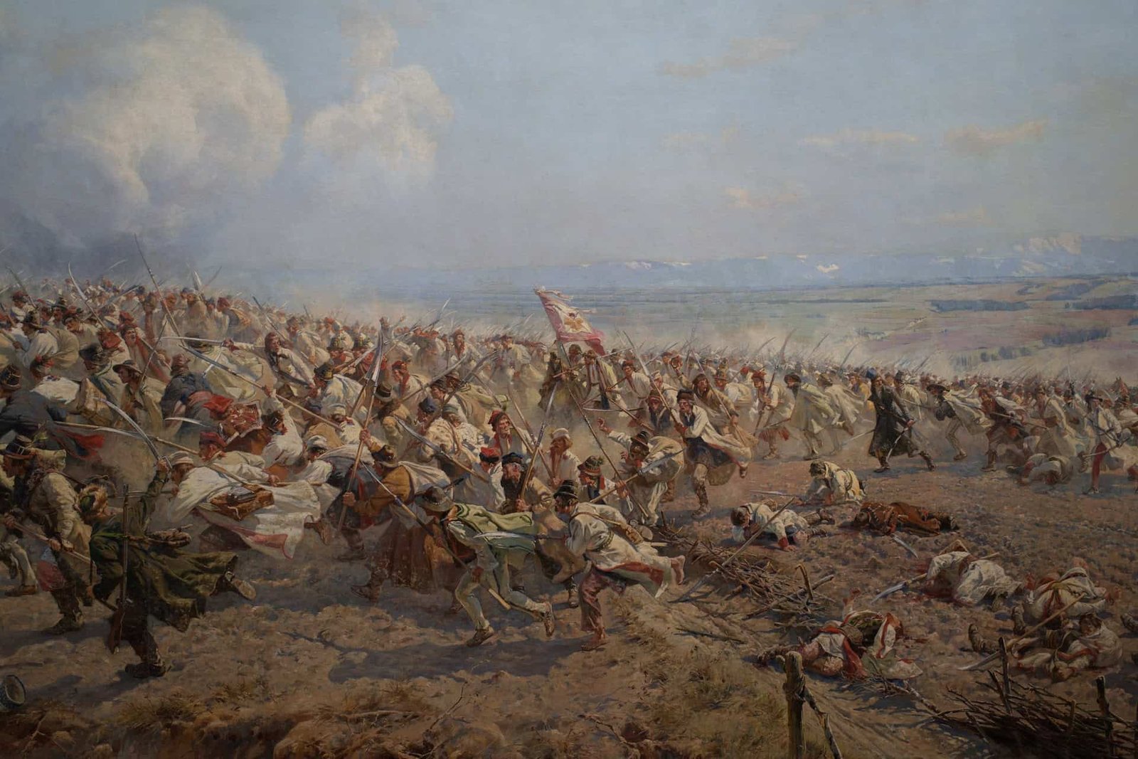 A Panorama of the Battle of Racławice in Wrocław, Poland